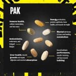 animal pak, animal pak multivitamin, 44 packs, daily nutrition, workout vitamin pack, high performance vitamins, immune support, energy support, digestion support, universal nutrition, gym vitamin, vitamin and mineral supplement, sports multivitamin,