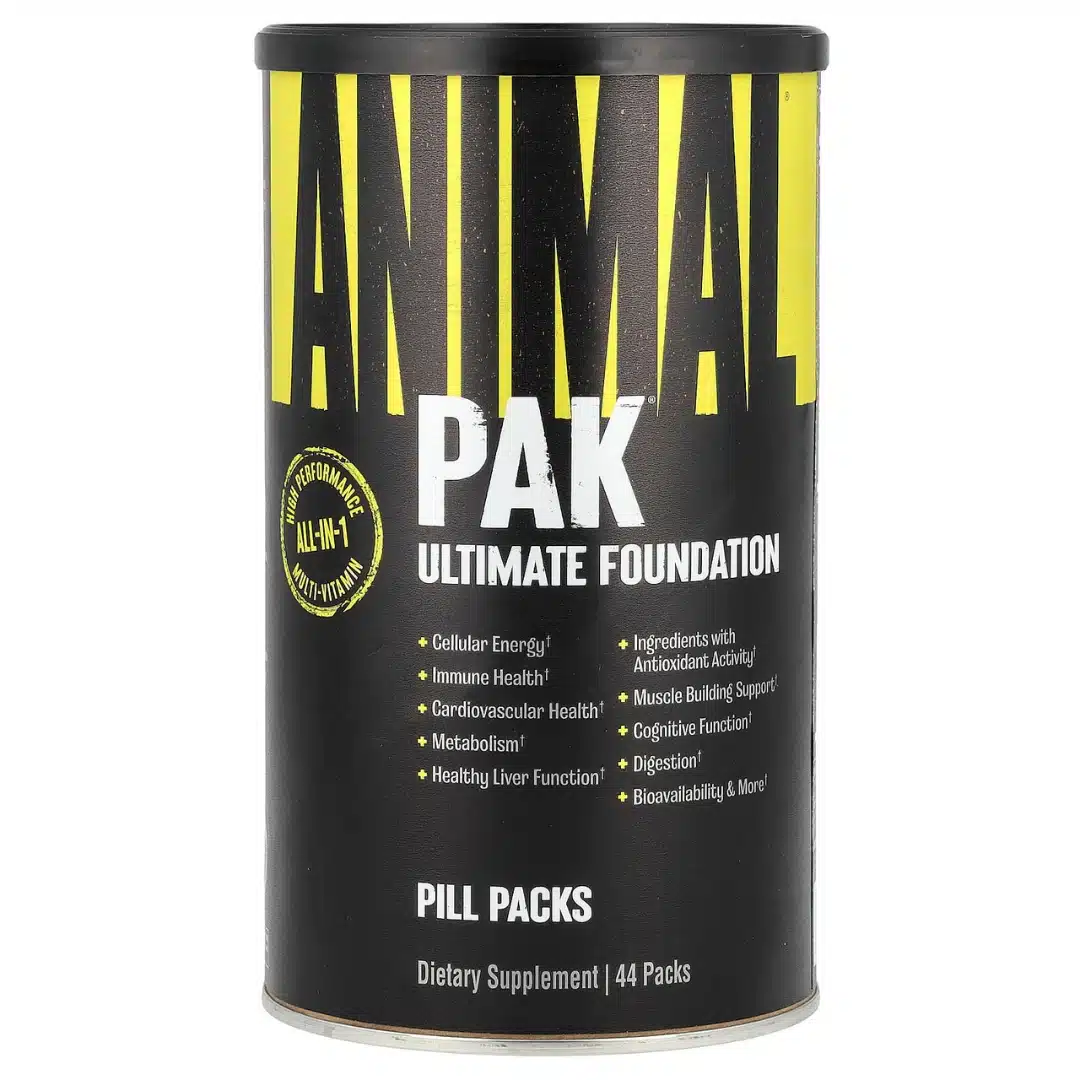 Animal Pak Ultimate Foundation Multivitamin – 44 Packs animal pak, animal pak multivitamin, 44 packs, daily nutrition, workout vitamin pack, high performance vitamins, immune support, energy support, digestion support, universal nutrition, gym vitamin, vitamin and mineral supplement, sports multivitamin,