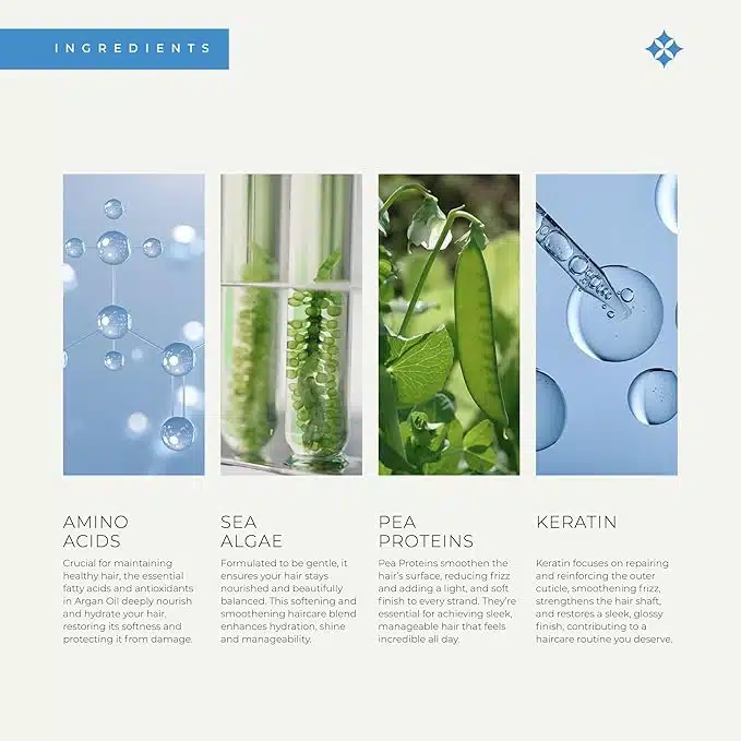 Kanpeki Kerasyl Structure Repair Cleanser For Weak and Damaged Hair | Repairs & Nourishes Damaged Hair, Restores Hair Structure, Strengthens Hair Shaft | Contains Sea Algae, Pea Proteins & Keratin | Nectru - 300gm - Image 3