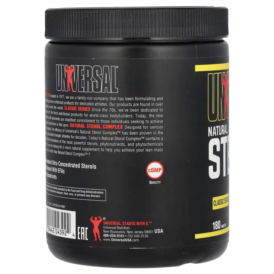 Universal Nutrition U Classic Series, Natural Sterol Complex, 180 Tablets - Image 2