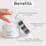 O3+ Professional Vitamin-A Night Repair Cream - For Brightening & Glowing Skin 50g | Fades Finelines & Wrinkles, Restores Skin Elasticity & Firmness - Image 3