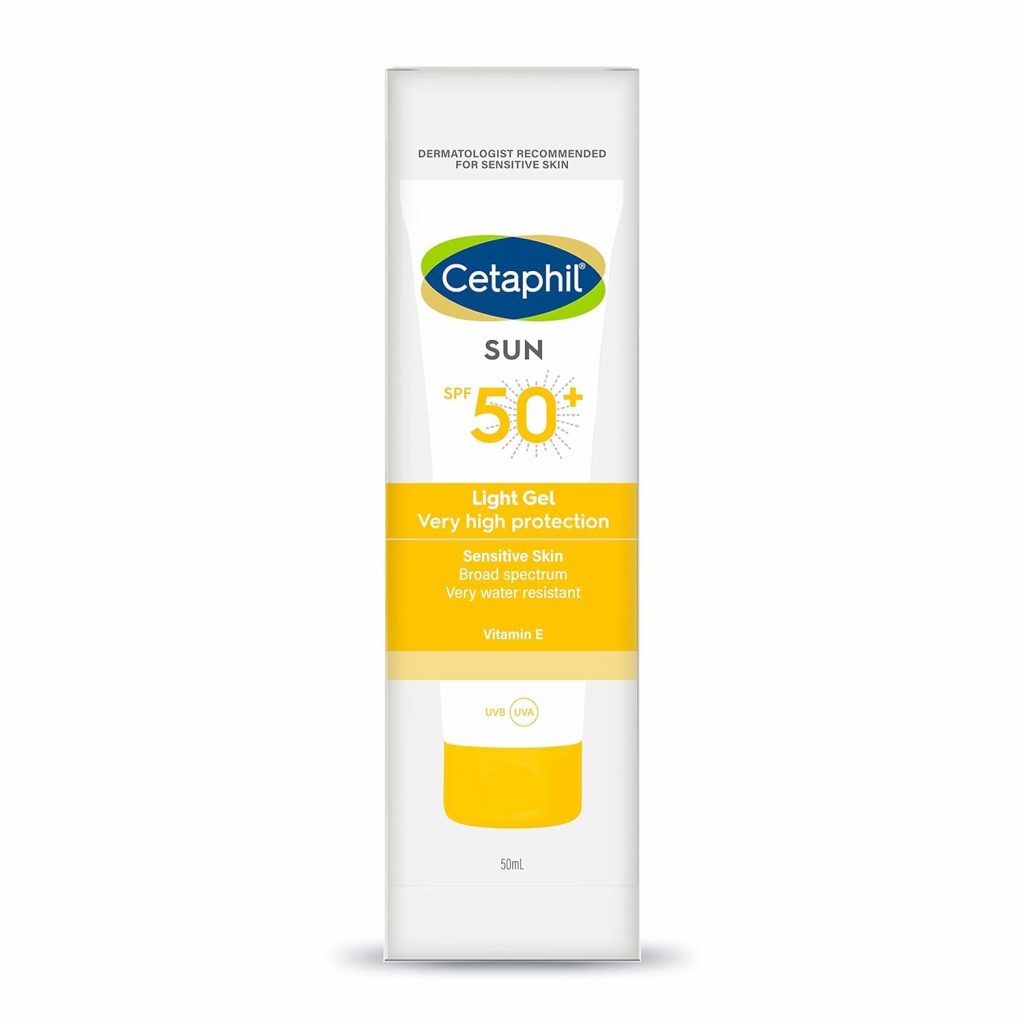 Cetaphil Sun SPF 50 Sunscreen For Sensitive Skin, Very High Protection Lightweight Gel 50ml
