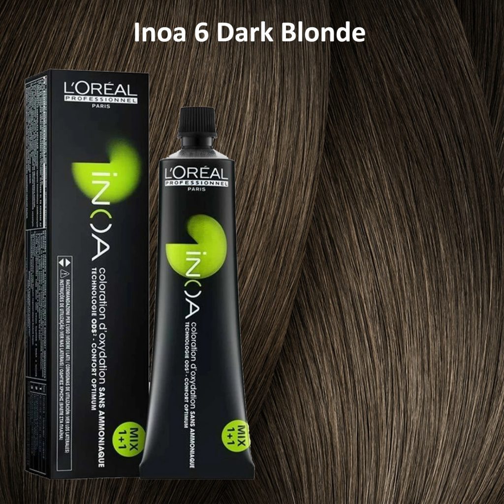 L'oreal Professionnel Paris INOA Ammonia-free Permanent Hair Color - 6 (Dark Blonde)