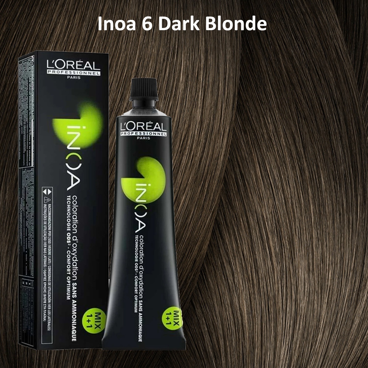 L'oreal Professionnel Paris INOA Ammonia-free Permanent Hair Color - 6 (Dark Blonde)