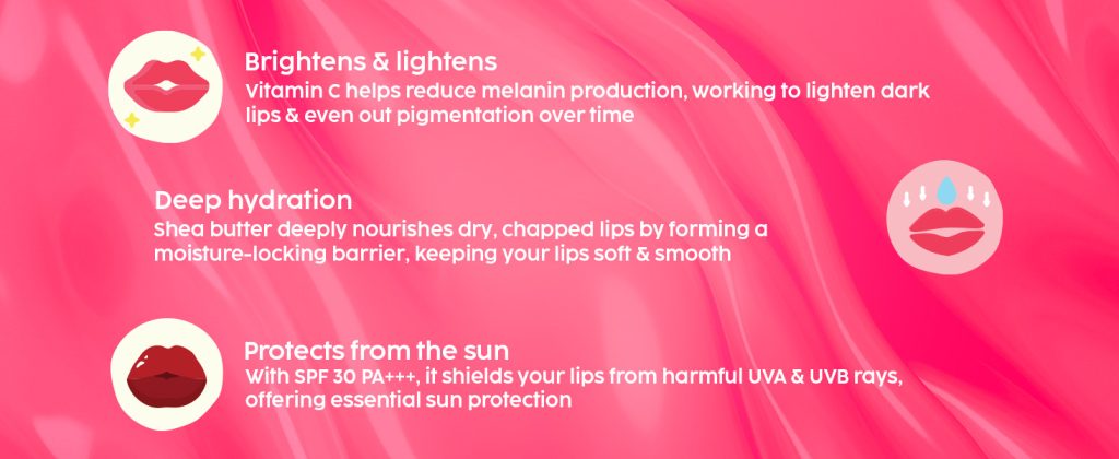 Plix Guava Glowy Lip Tinted Balm 10gm 1