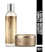 Wella Professional Sp LuxeOil Keratin Shampoo 200ml and Mask 150ml Combo