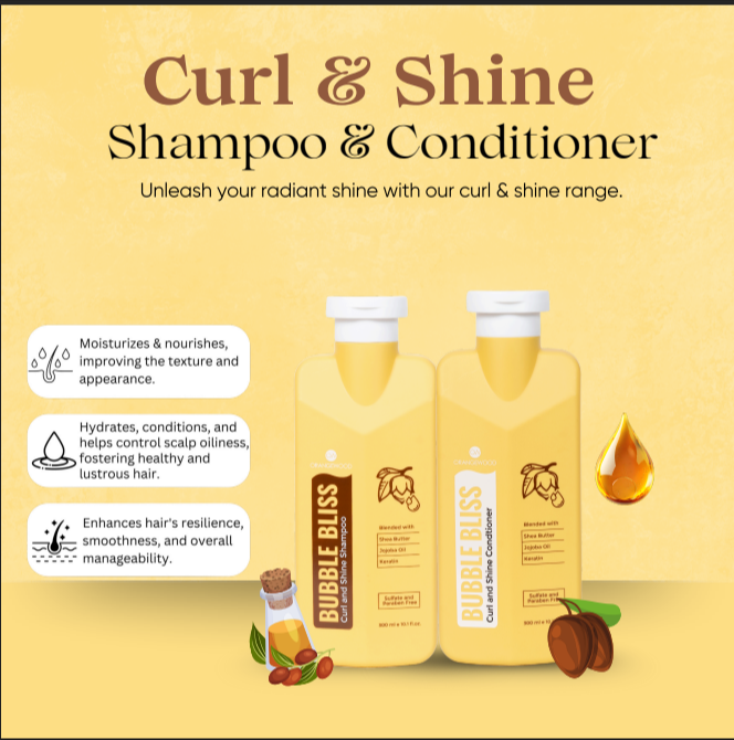 Orangewood Bubble Bliss Curl and Shine Shampoo - 300ml