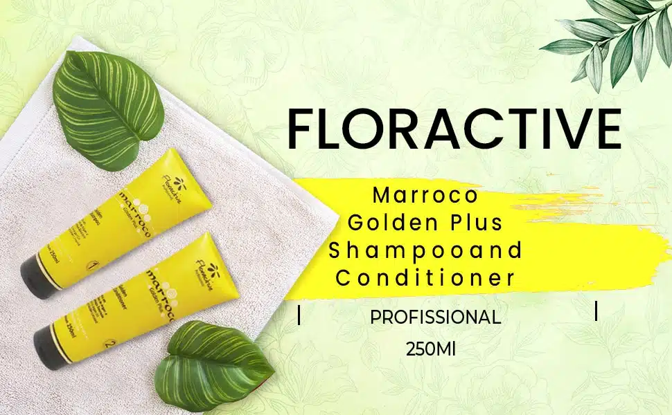 Floractive Profissional Marroco Golden Plus Shampoo and Conditioner 250ml Each