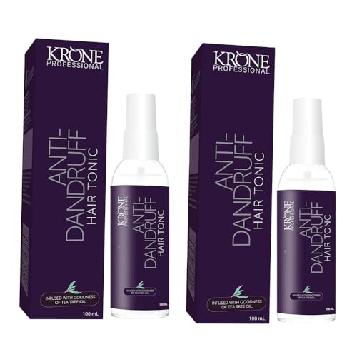 Krone Professional Anti-Dandruff Hair Tonic Pack of 2 (100ml Each) Suitable for All Hair