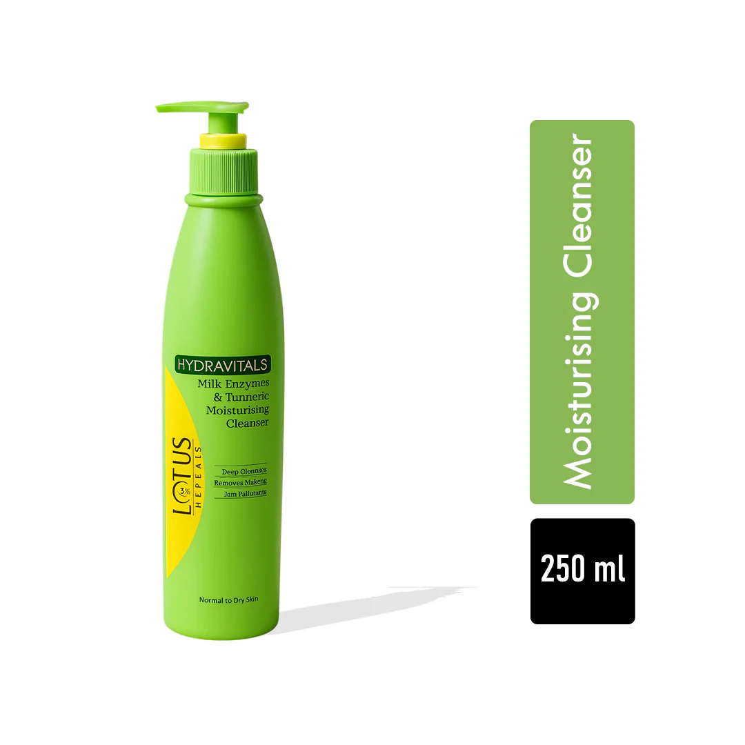 Lotus Professional Hydravitals Milk Enzymes And Turmeric Moisturising Cleanser 250ml