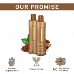 Cadiveu Brasil Cacau keratin anti frizz shampoo and conditioner combo for smooth shiny and manageable hair