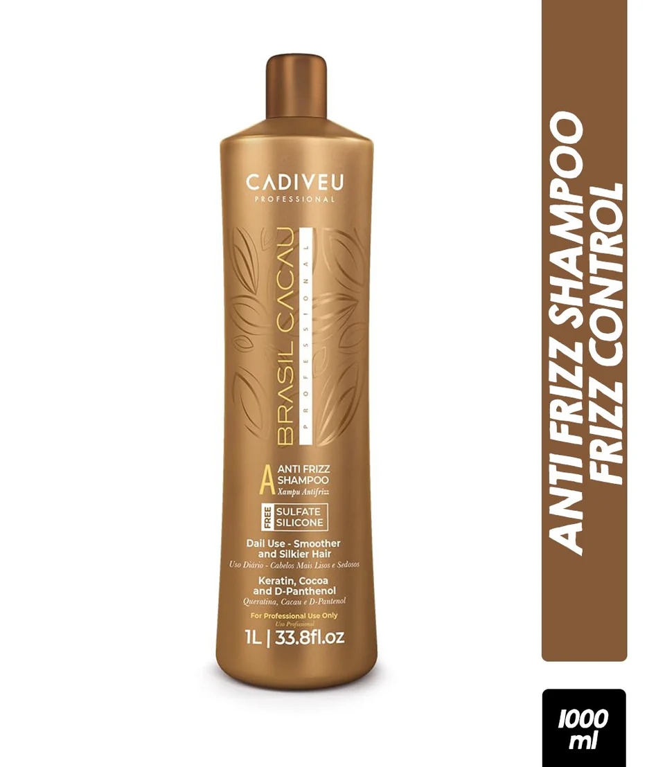 Cadiveu Brasil Cacau Anti Frizz sulfate free shampoo 1000ml professional smoothing shampoo available on PinkBliss India