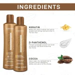 Anti frizz shampoo and conditioner combo by Cadiveu Brasil Cacau for smooth frizz free and manageable hair