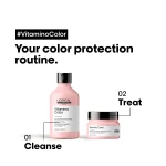 L'Oréal Vitamino Color shampoo and mask combo with resveratrol for long lasting color protection and shine