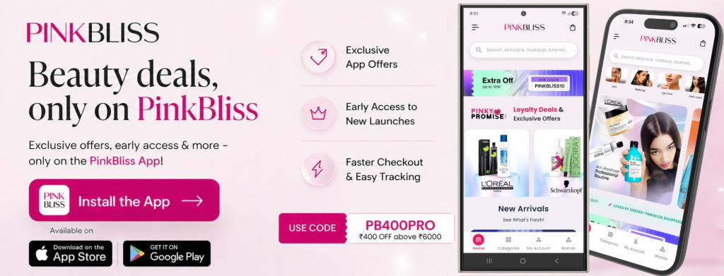 Pinkbliss Mobile App Best cosmtics mobile app