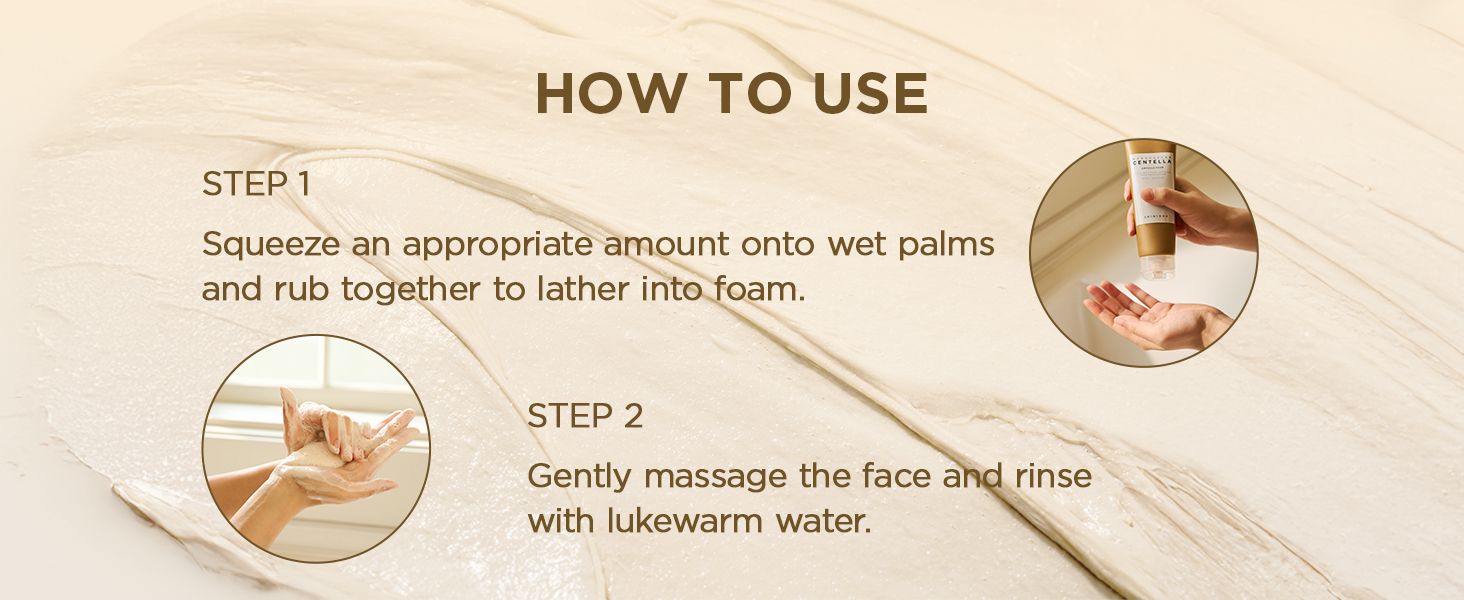 SKIN1004 Madagascar Centella Ampoule Foam, 125ml Korean Face Cleanser & Makeup Remover with Centella Asiatica, Gentle Daily Cleanser for Soft Skin, Korean Skin Care