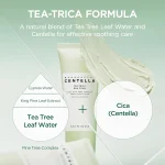 SKIN1004 Tea Trica BHA cleanser with centella and tea tree for exfoliating impurities and clearing pores