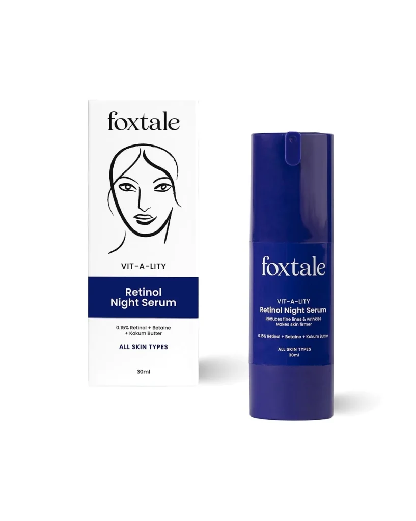 Foxtale 0.15% Retinol Face Serum for Collagen Boost, Anti-Aging, Treats Fine Lines & Wrinkles