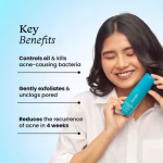 Foxtale Acne Control Cleanser with Salicylic Acid & Niacinamide, Controls Oil & Fights Acne 100ml