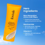 Foxtale Glow Sunscreen SPF 50 PA++++ with Vitamin C & Niacinamide for a Dewy Glow (50ml) - Image 3