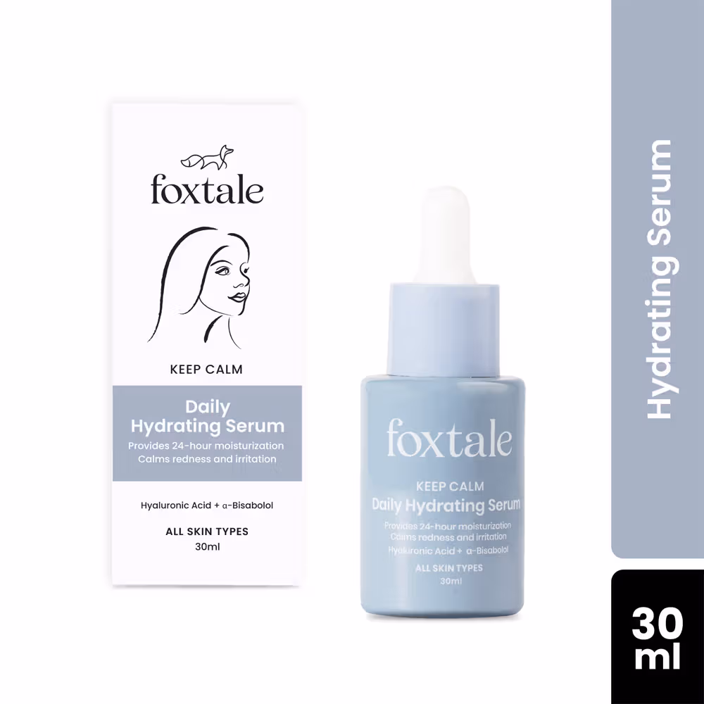 Foxtale Hydrating Serum, Hyaluronic Acid Serum, Moisturizing Face Serum, Hydration Booster Serum, Face Hydration Care, Lightweight Face Serum, Skin Moisturizing Serum, Glow Serum, Daily Hydration Serum, Skincare Product