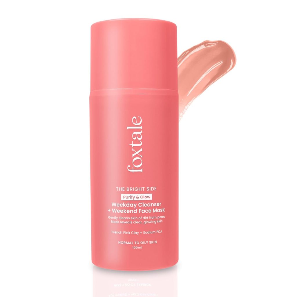 Foxtale Purify & Glow Weekday Cleanser + Weekend Face Mask 100ml