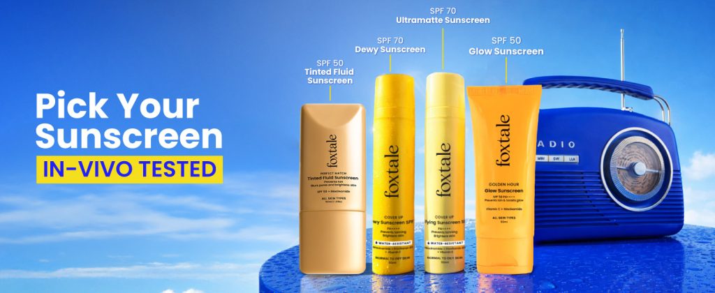 Foxtale SPF 70 PA Mattifying Sunscreen With Niacinamide Provitamin B5 Vitamin E