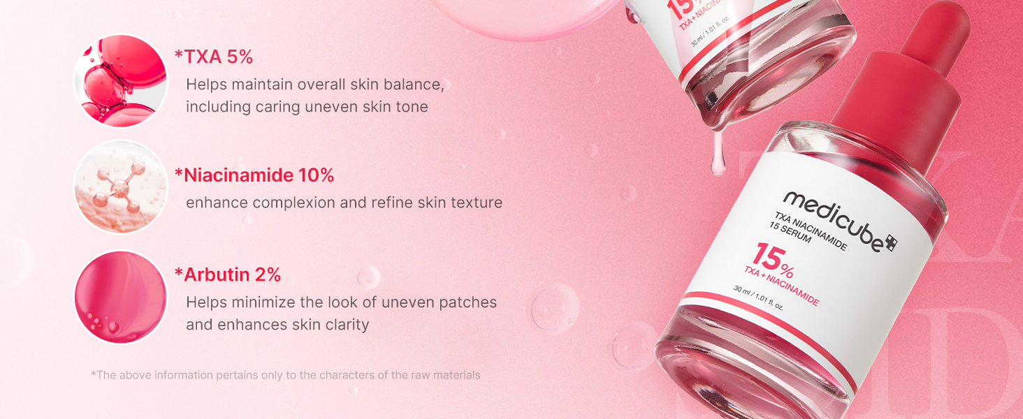 Medicube TXA Niacinamide 15% Serum – Dark Spot Corrector with 10% Niacinamide & 5% Tranexamic Acid (30 ml)