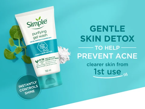 Simple Daily Skin Detox Purifying Gel Wash - 150 ml