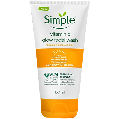 Simple Protect N Glow Vitamin C Glow Facial Wash 150ml