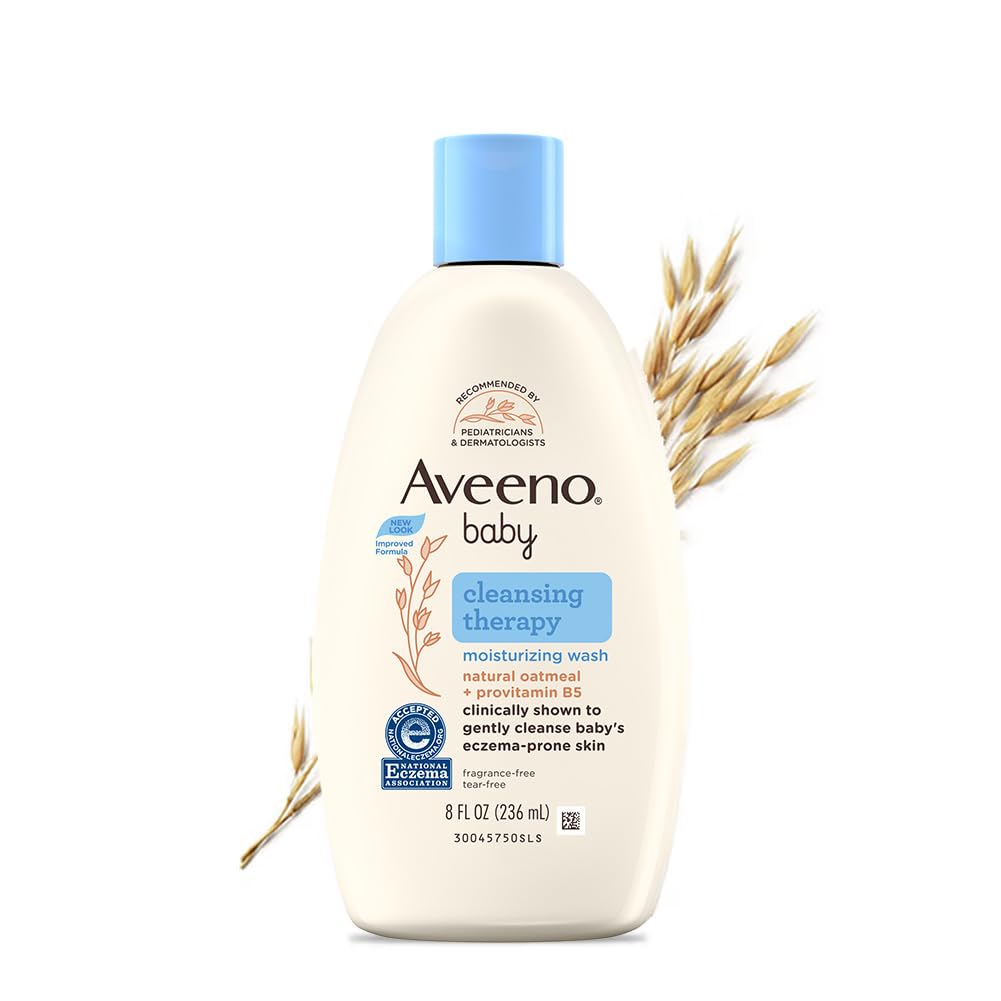 Aveeno Baby Cleansing Therapy moisturising wash 236ml for sensitive baby skin original product available on PinkBliss India