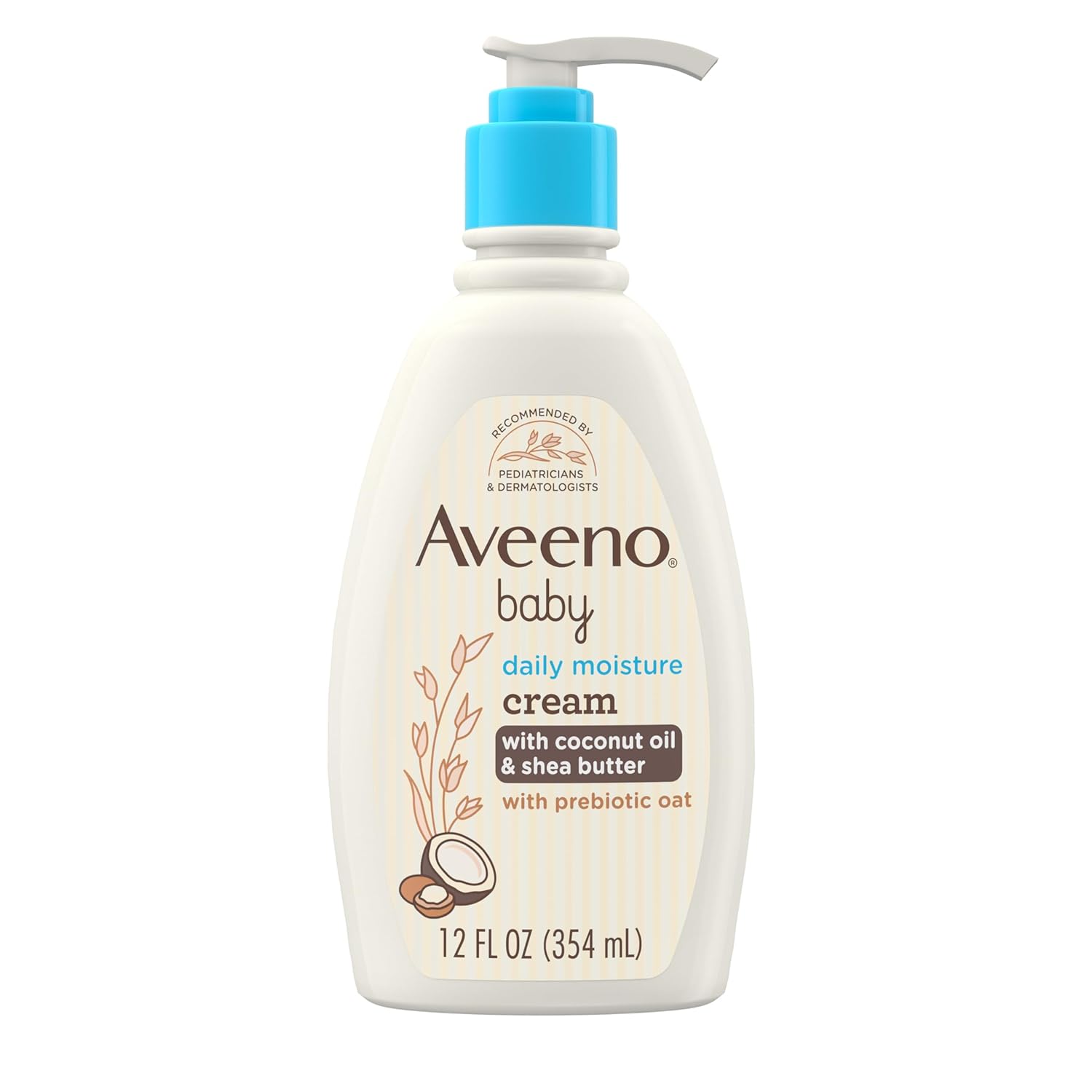 Aveeno Baby daily moisturizing cream 354ml with prebiotic oat coconut oil and shea butter original product available on PinkBliss India