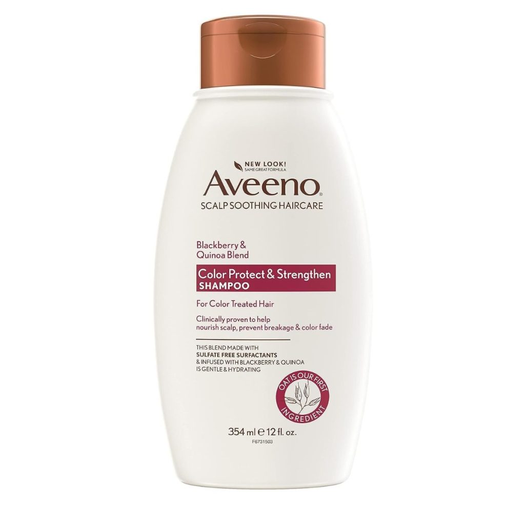 Aveeno Blackberry Quinoa Blend color protect and strengthen shampoo 354ml original product available on PinkBliss India
