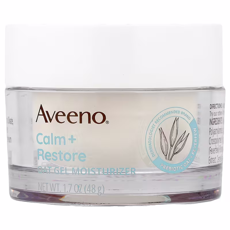 Aveeno Calm and Restore oat gel moisturizer 48g for sensitive skin original product available on PinkBliss India