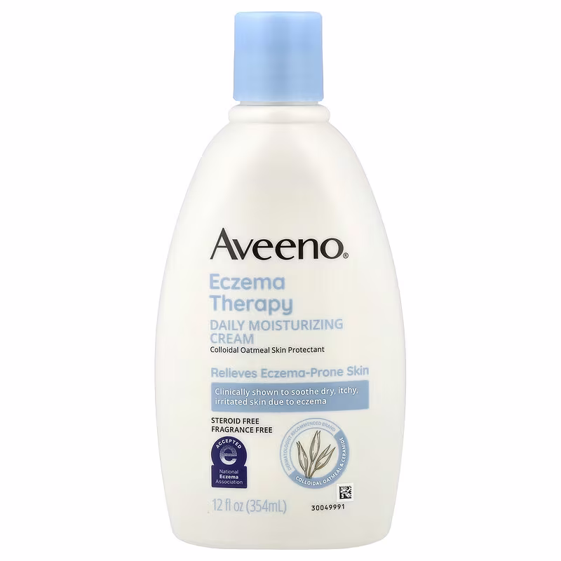 Aveeno Eczema Therapy daily moisturizing cream 354ml for dry sensitive itchy skin original product available on PinkBliss India