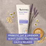 Aveeno exfoliating stress relief body scrub for smoother softer and refreshed skin