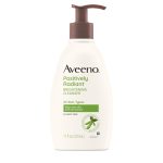 Aveeno Positively Radiant brightening facial cleanser 325ml for dull sensitive skin original product available on PinkBliss India