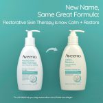 Aveeno sensitive skin oat repairing lotion for deep hydration soothing care and skin barrier support
