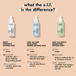 e.l.f hydrating makeup setting spray for dewy finish fresh skin feel and makeup routine