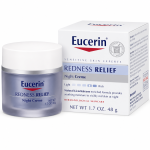 Eucerin Redness Relief Night Cream 48g for sensitive skin nighttime care original product available on PinkBliss India