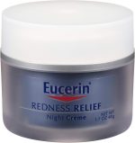 Eucerin redness relief night moisturizer for sensitive skin hydration and overnight skincare care