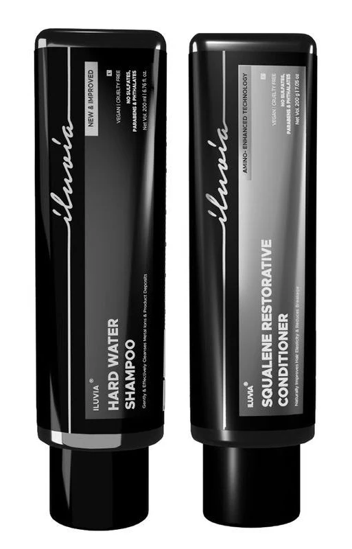 iluvia Professional Hard Water Shampoo 200ml & Squalene Restorative Conditioner 200 Combo