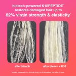 K18 molecular repair hair mask for dry damaged hair strengthening care and healthier hair appearance