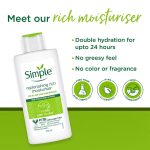Simple Kind To Skin Replenishing Rich Moisturiser for hydrated nourished soft and healthy looking skin