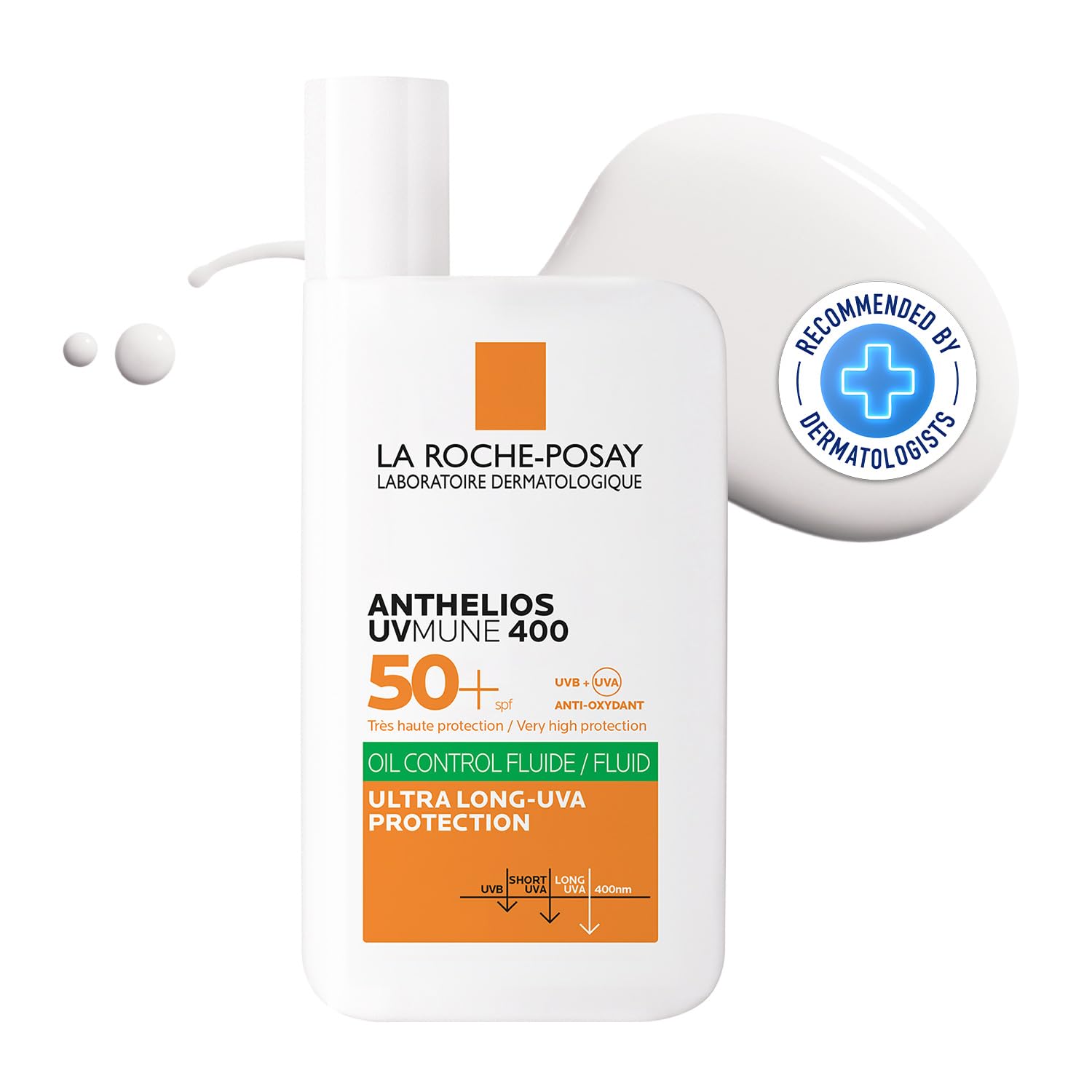 La Roche Posay Anthelios UVMUNE400 Oil Control Invisible Fluid SPF50 PA 50ml original product available on PinkBliss India