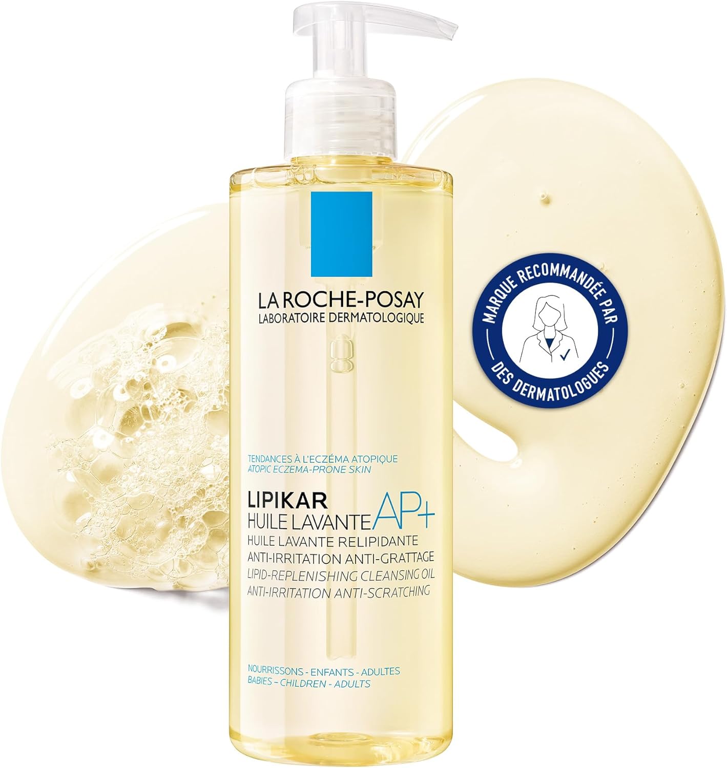 La Roche Posay Lipikar Huile Lavante AP Plus 400ml for dry sensitive skin original product available on PinkBliss India