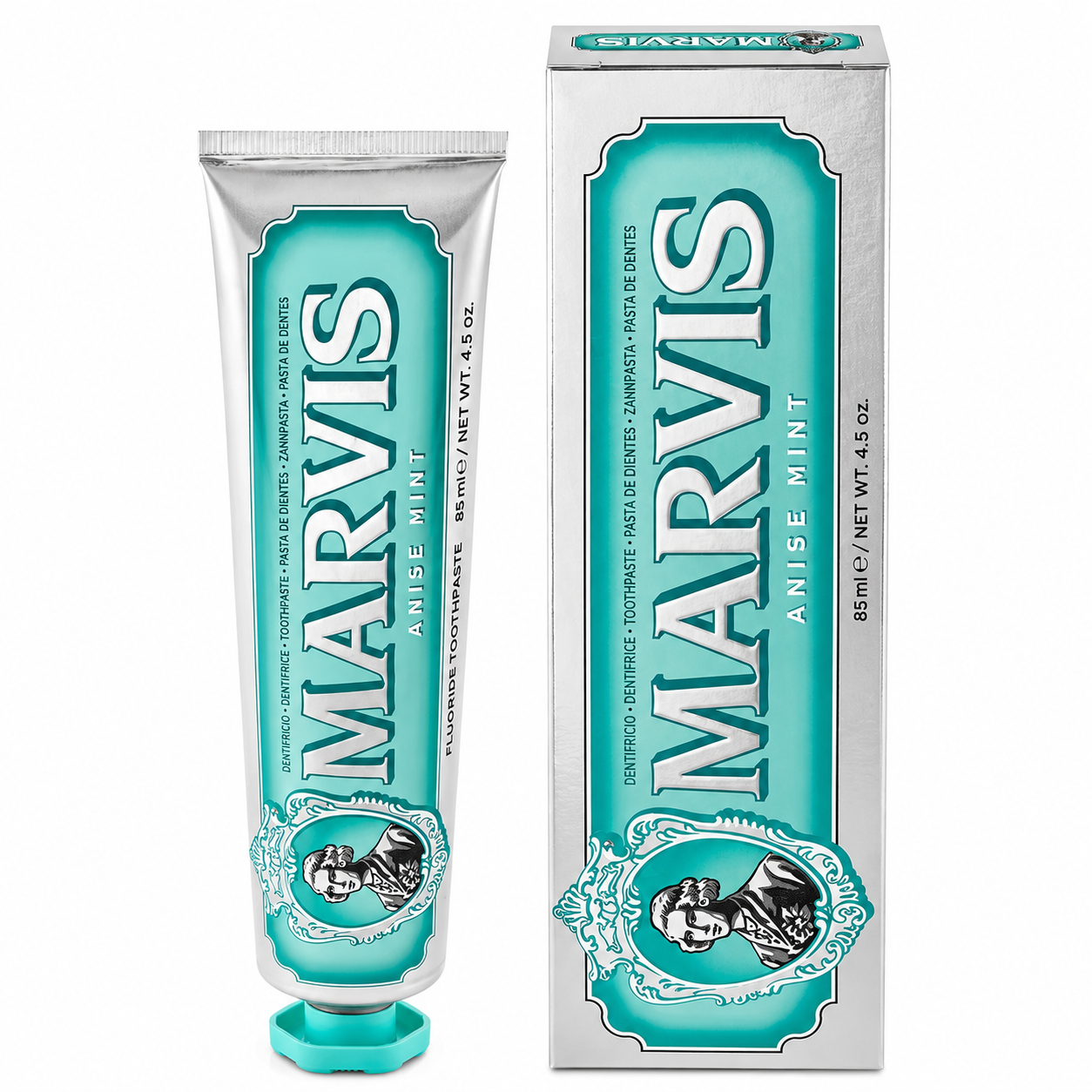 Marvis anise mint toothpaste 85ml with refreshing mint flavor original product available on PinkBliss India