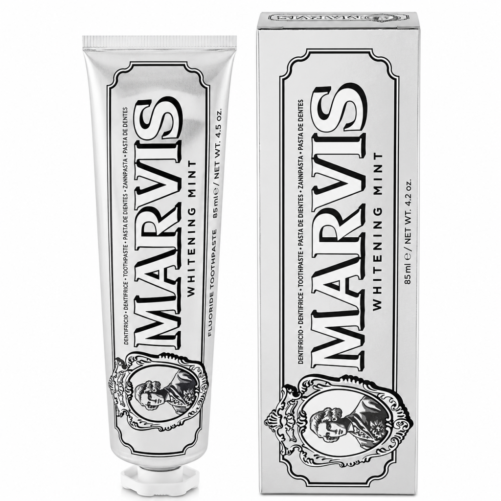 Marvis whitening mint toothpaste 85ml for brighter teeth and fresh breath original product available on PinkBliss India