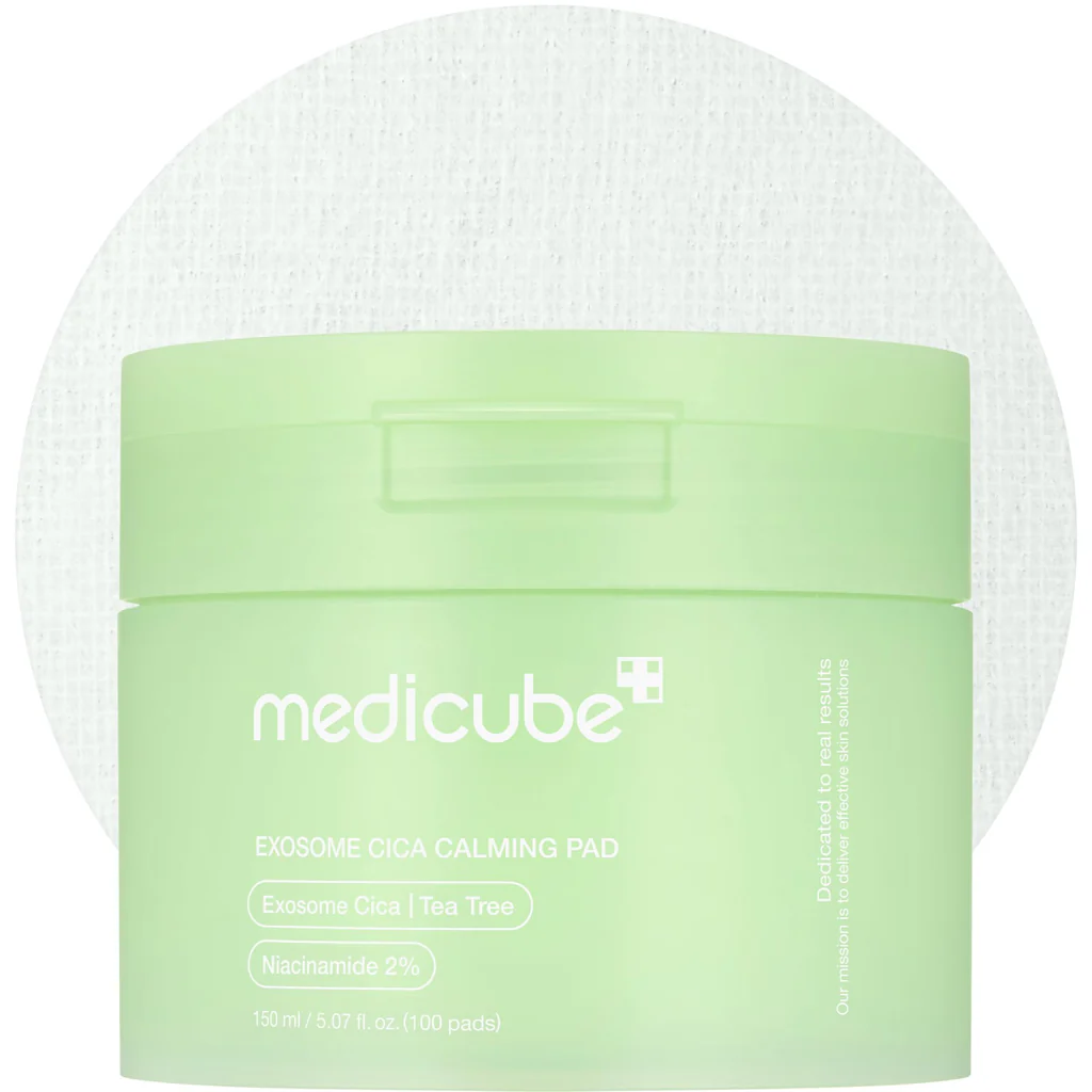 Medicube Exosome Cica Calming Pad 150ml for soothing skin care original product available on PinkBliss India