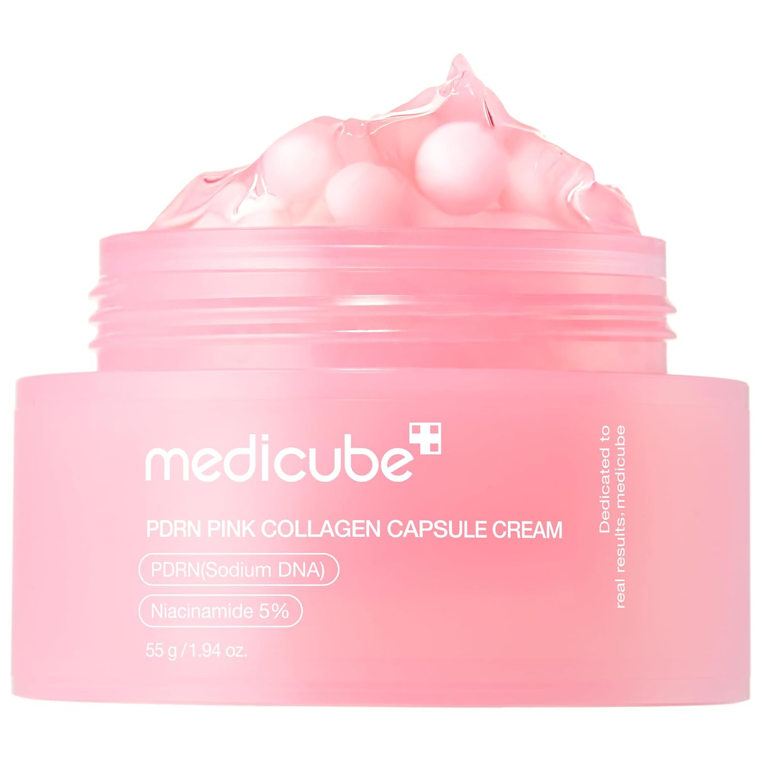Medicube PDRN Pink Collagen Capsule Cream 55g for glow hydration and uneven skin tone original product available on PinkBliss India